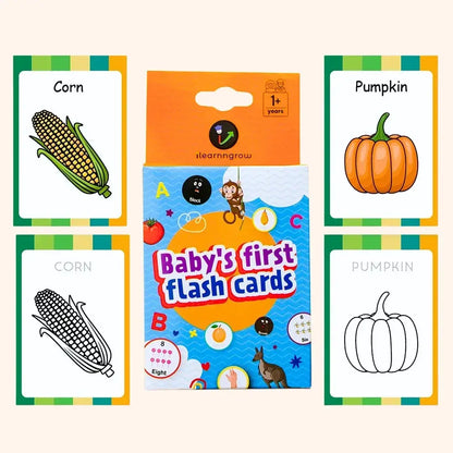 7-in-1 Flash Cards Combo | Montessori skills development, Tracing, Colouring, Matching and more | Experiential hands-on learning 150+ cards