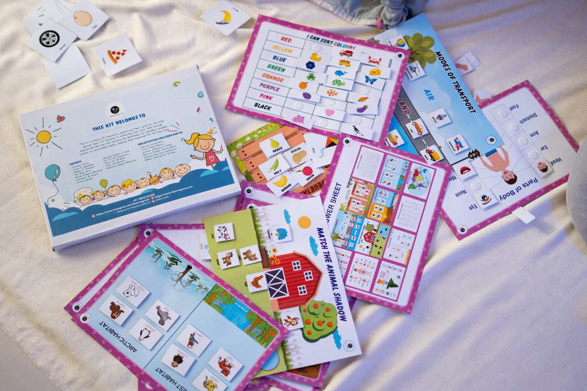 iLearnNGrow Comprehensive English Kit – Early Learning English Activity Set