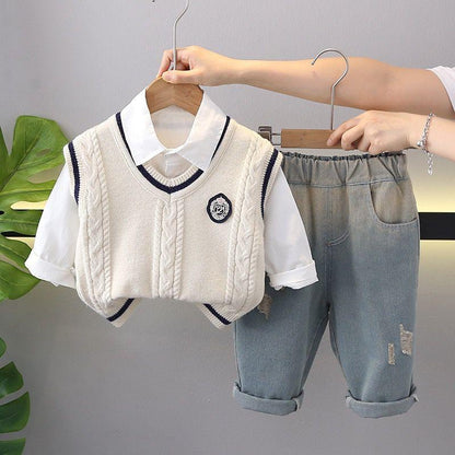 Denim 3 Piece Set Denim Set Boy for kids