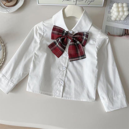 Red & White Winter Skirt Set