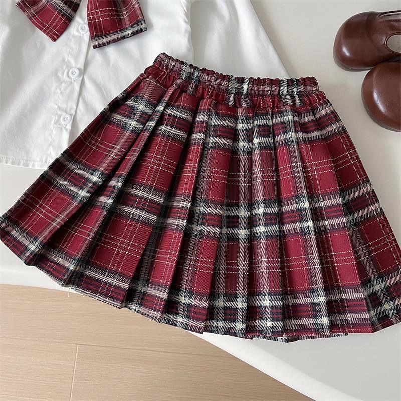 Red & White Winter Skirt Set