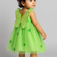 Green Butterfly Frocks for kids