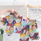 Pooh Style Set Tshirt+Shorts for kids