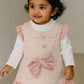 Pink Party Frock With Bag for kids