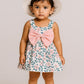 Flower Frock With Hat Green for kids