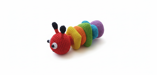 Crochet Caterpillar Stacker Baby & Toddler