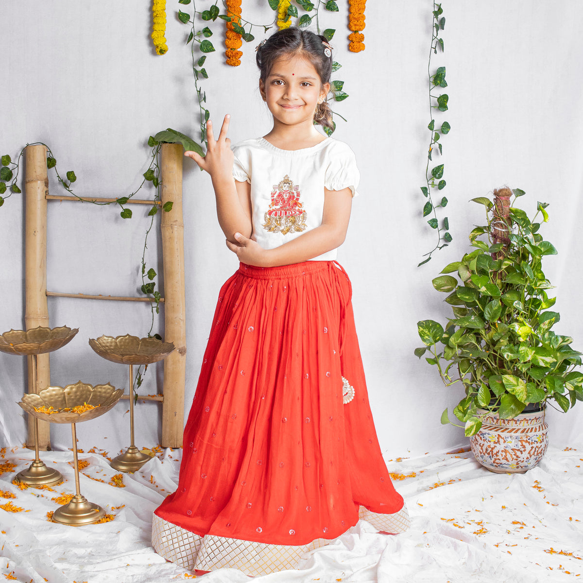 Lakshmi Shree Lehenga Set for Girls
