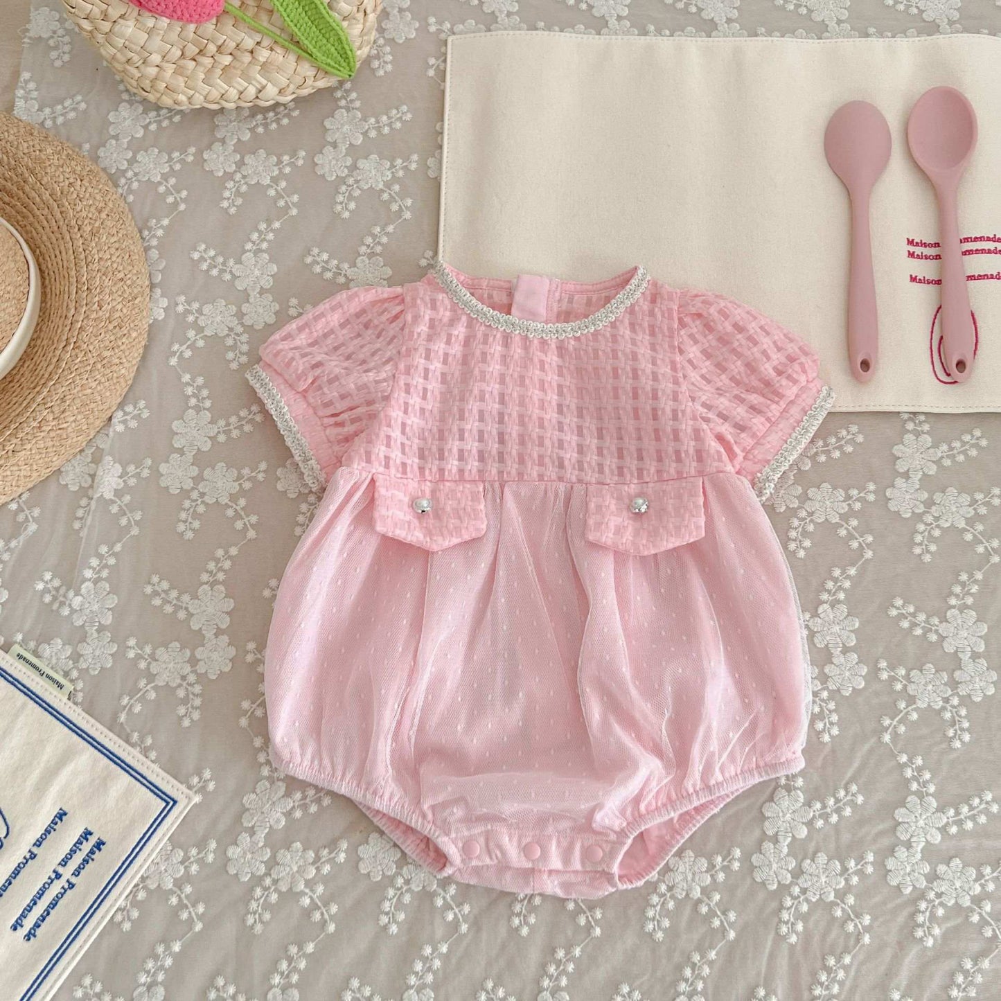 Baby girl romper set