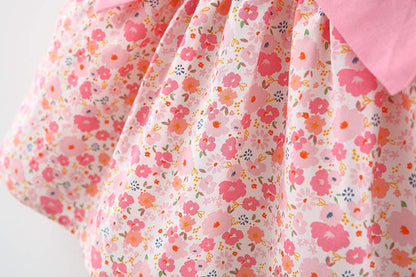 casual frock with bow Purple Dresses for kids