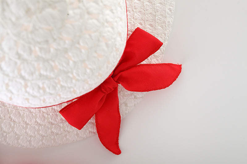 bow-knot casual frock with matching hat