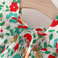Baby Girl Casual Frock With Lace Hat - Multicolor