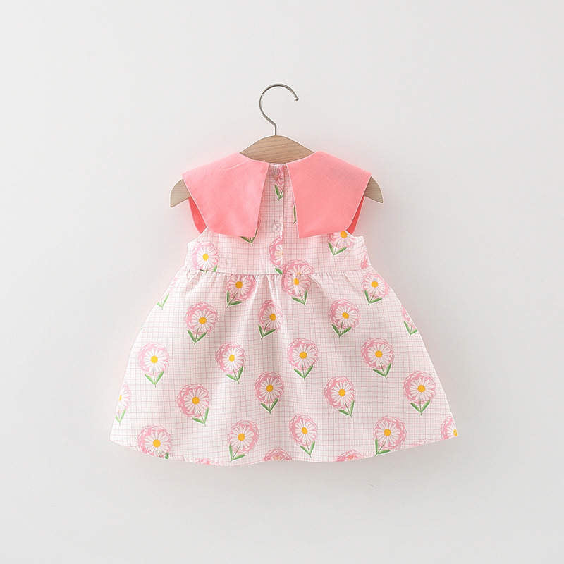 Girls' Bow-Detail Casual Dress with Purse – Orange