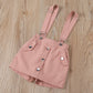 Baby girl 2 pc suspender set Pink for kids