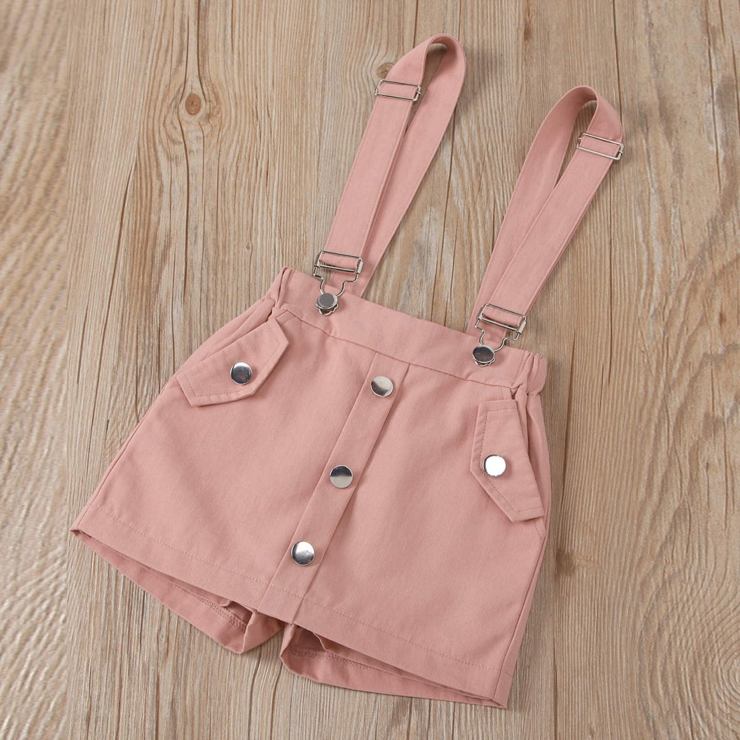 Baby girl 2 pc suspender set Pink for kids