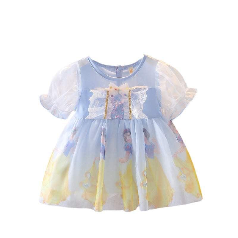 Baby Girl Snow White Dress – Blue