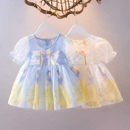 Baby Girl Snow White Dress – Blue