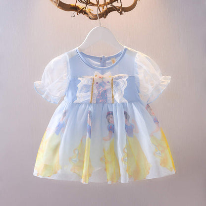 Baby Girl Snow White Dress – Blue