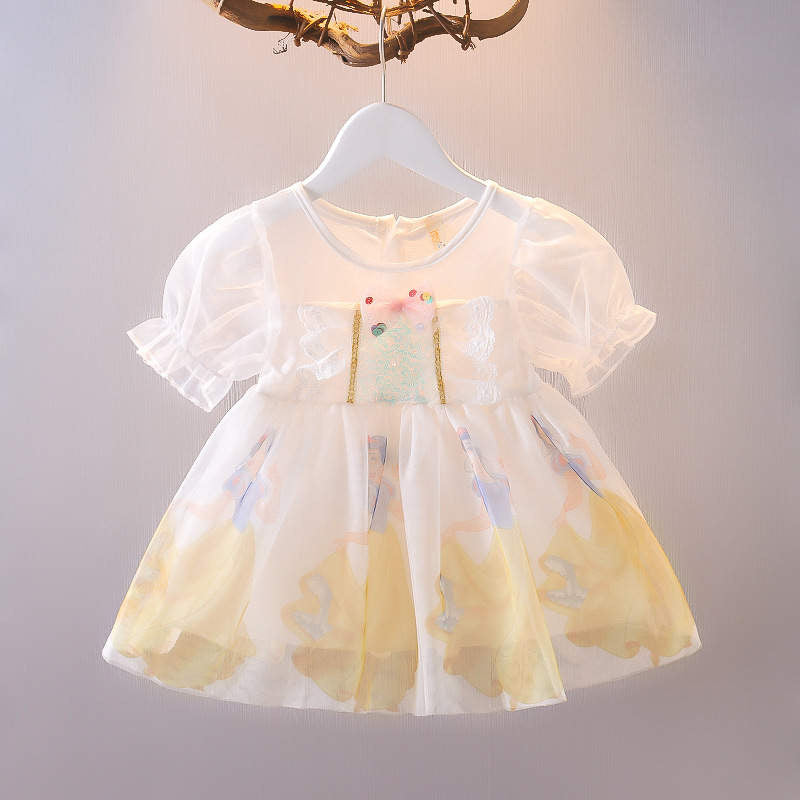Baby Girl Snow White Dress – Yellow
