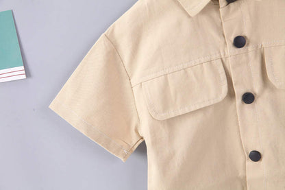 Baby Boy Summer Set – Brown