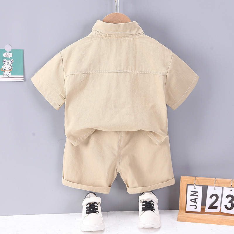 Baby Boy Summer Set – Brown