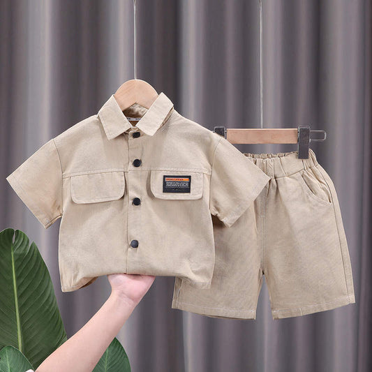 Baby Boy Summer Set – Brown
