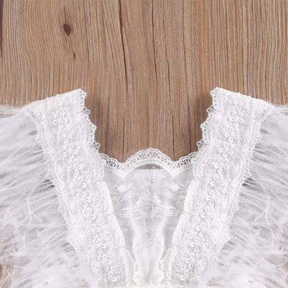 lace formal frock White Dresses for kids