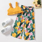 Toddler girl 2pc vacation/beach set Green for kids