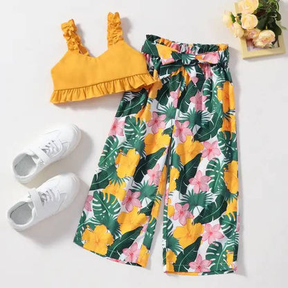 Toddler girl 2pc vacation/beach set Green for kids