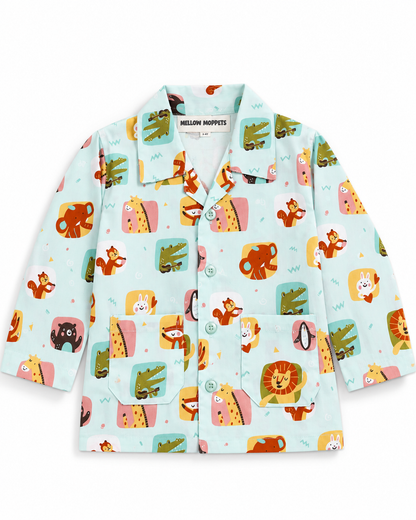 Critter Carnival Kids Cotton Night Suit