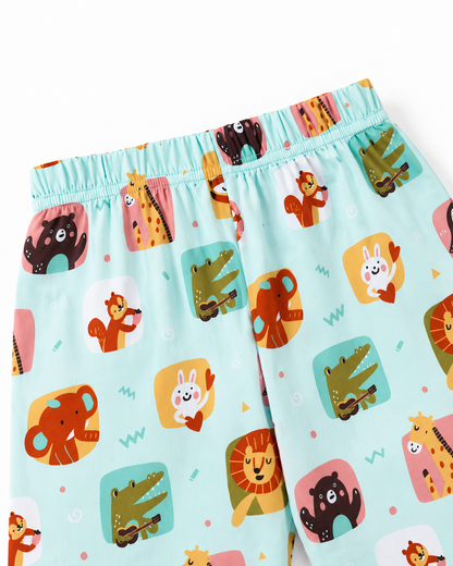 Critter Carnival Kids Cotton Night Suit