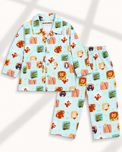 Critter Carnival Kids Cotton Night Suit