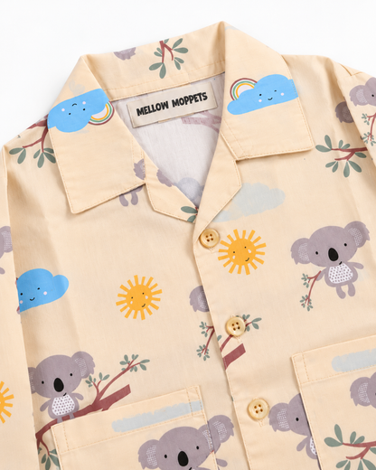 Koala's Cloud Club Kids Cotton Night Suit