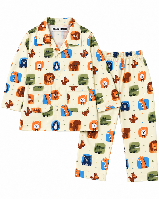 Critter Carnival Kids Cotton Night Suit