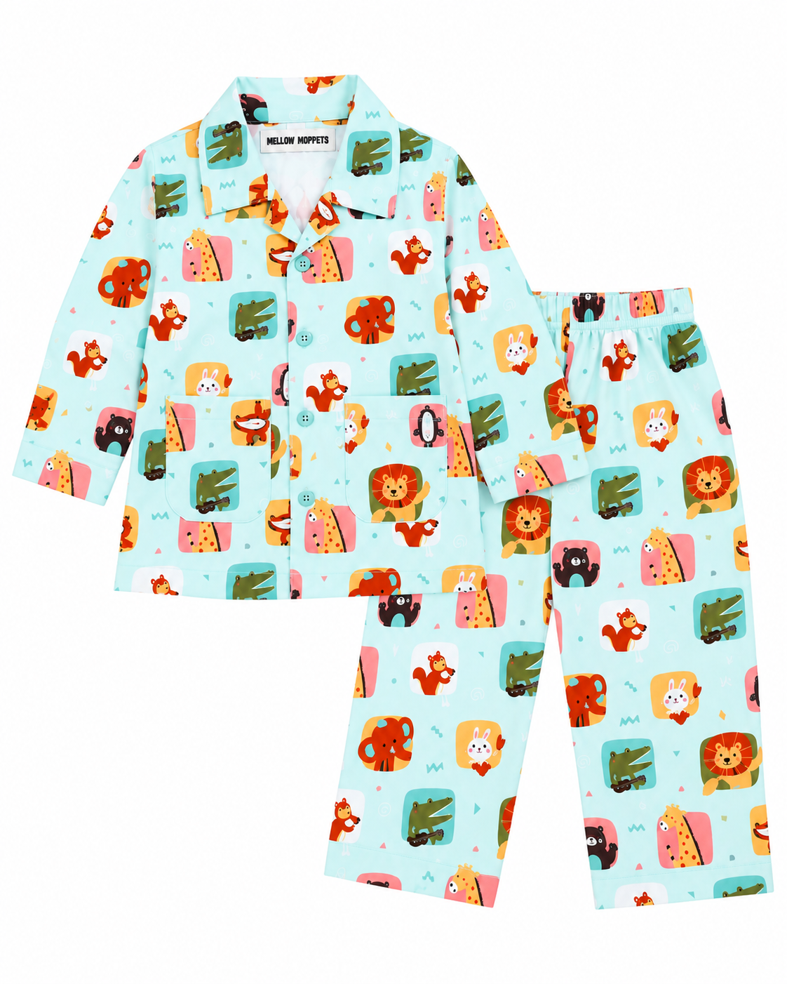 Critter Carnival Kids Cotton Night Suit