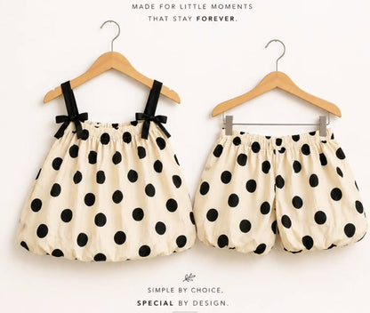 Ivory & Black Polka Dot Dress