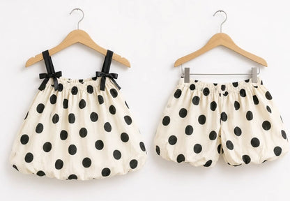 Ivory & Black Polka Dot Dress