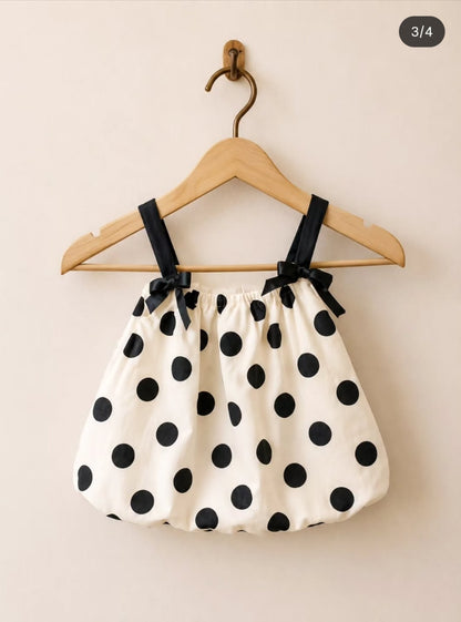 Ivory & Black Polka Dot Dress