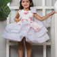 Flared Dress With A Shoulder Bow