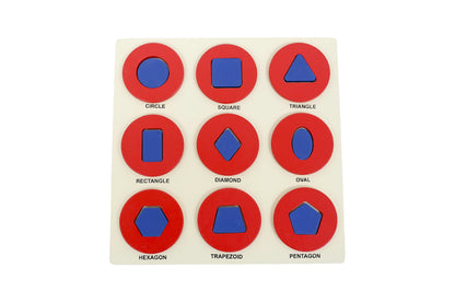 Wooden Shape Puzzle Wooden & Pegged Puzzles