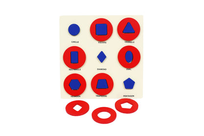 Wooden Shape Puzzle Wooden & Pegged Puzzles