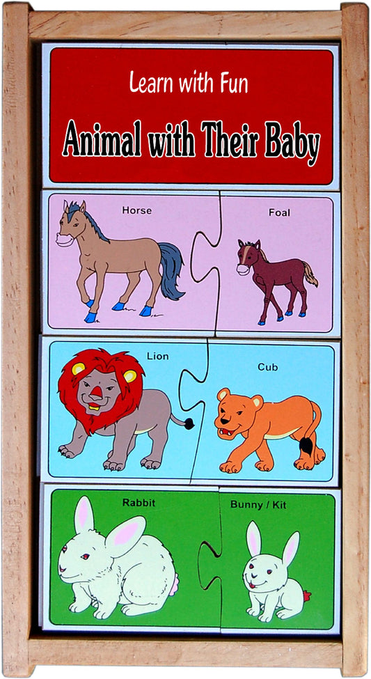 Animal and Their Baby Puzzle