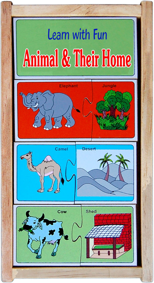 Animal and Their Home Puzzle