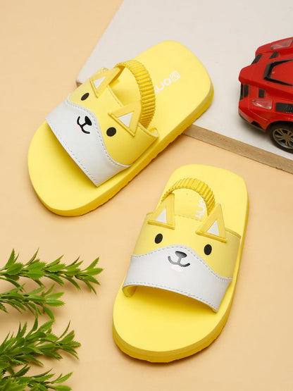 Premium Kitty Artistic Sliders - Yellow