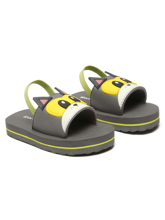 Premium Puppy Artistic Sliders - Grey