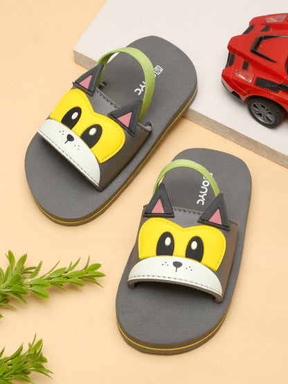 Premium Puppy Artistic Sliders - Grey