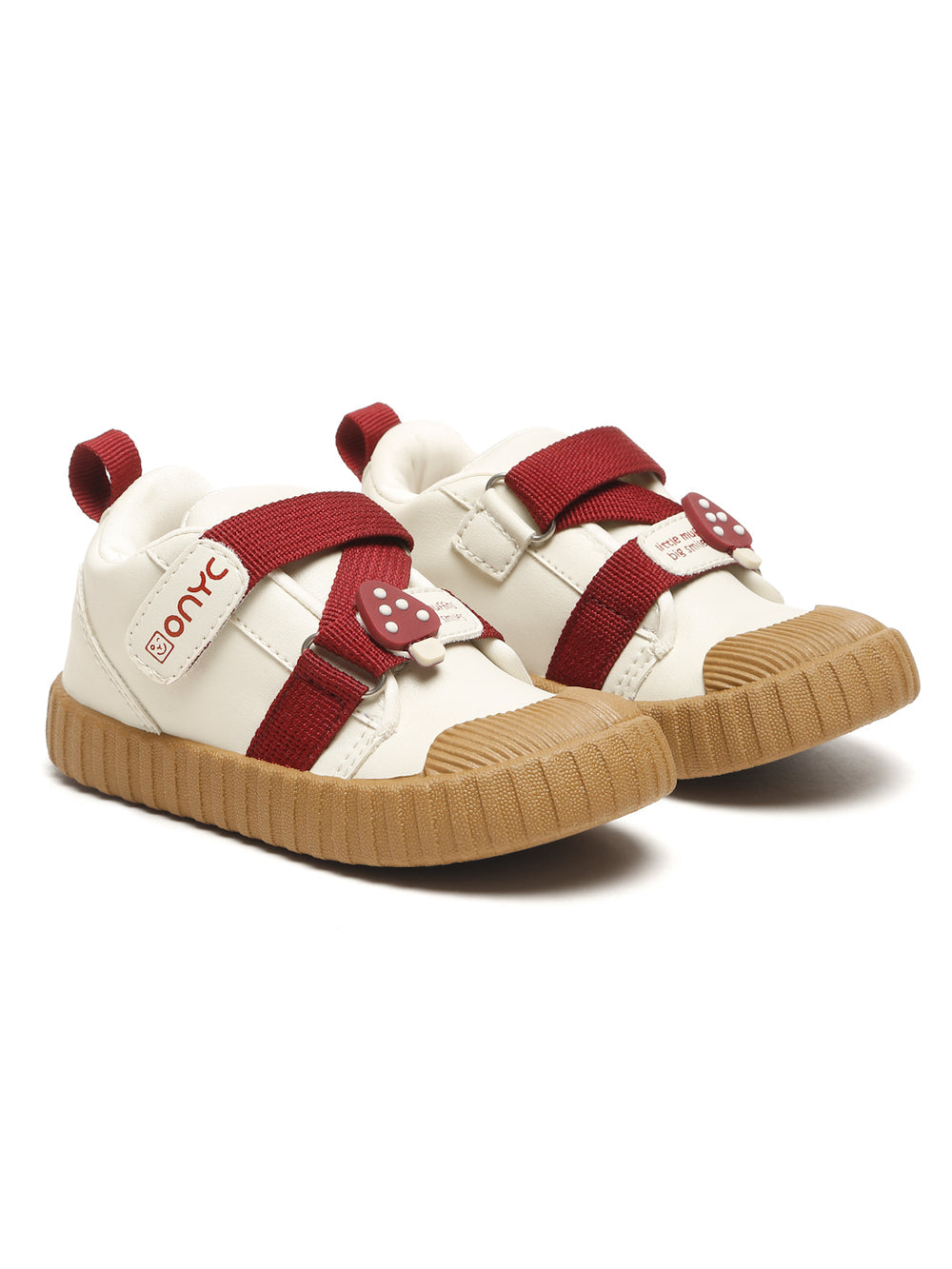 Red-Velvet Muffin Sneakers - White