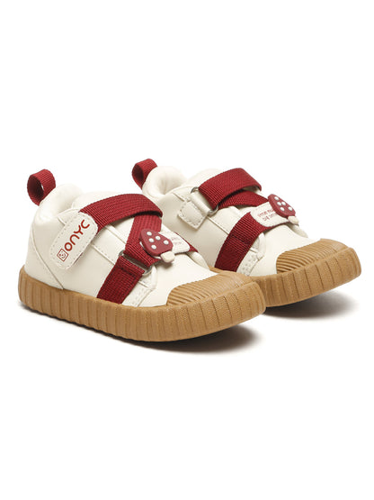 Red-Velvet Muffin Sneakers - White