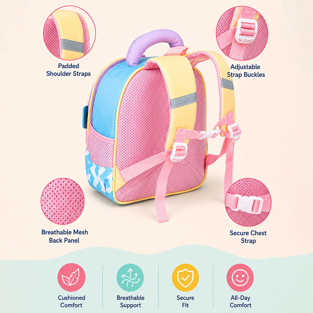 Blue Girl Car Ride Backpack for Toddlers & Kids
