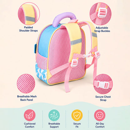 Blue Girl Car Ride Backpack for Toddlers & Kids