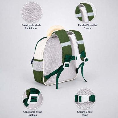 Roar Green Dino Backpack for Toddlers & Kids